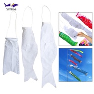 [Simhoa] DIY Blank Japanese Carp Flag Drawing Flag Photo Props Hanging Banner for Wedding Izakaya Ro