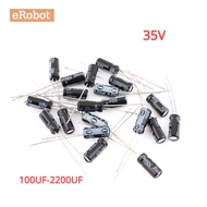 50Pcs  35V Aluminum Electrolytic Capacitor 100UF 220UF 330UF 470UF 680UF 1000UF 2200UF