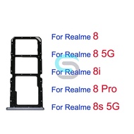 For Oppo Realme 8 8i 8S 8 Pro 5G Sim Card Tray SIM Card Slot Holder Micro SD Card Adapter