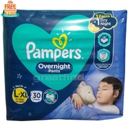 NEW Pampers Overnight Pants L-XL 30 Pieces