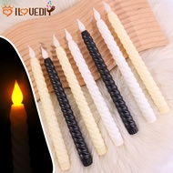 Battery Operated Fake Flickering Candlesticks Electric Long Candles / LED Flameless Taper Candles Lights / For Christmas Wedding Birthday Party / Electronic Votive Led Lamp /