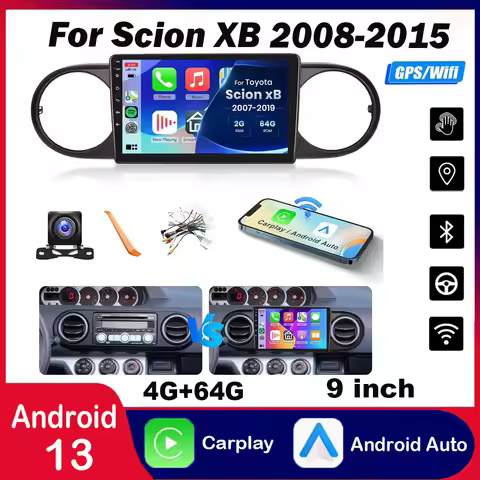 9Inch Wireless Car-play Android-auto Compatible for Scion XB 2008-2015 Head Unit Radio