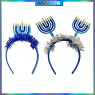 zzz Jewish Holiday Hairband Hanukkah Candlelights Head Bands Menorah Headwear