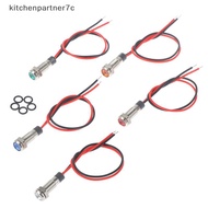 kit7c P67 waterproof 6mm led metal warning indicator light 3v 5v 6v 12v 24v 220v KNE