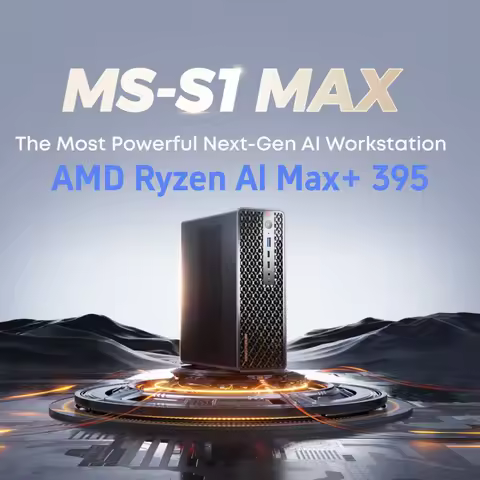 MINISFORUM MS-S1 AMD Ryzen AI Max+ 395 AI Mini PC LPDDR5X 64GB/128GB Radeon 8060S USB4 WiFi 7 2*10Gb