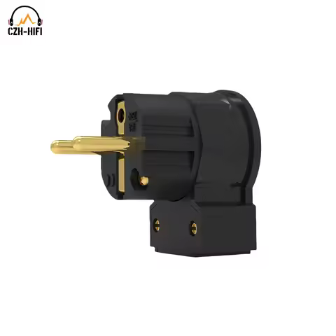 1pc Viborg Hi-End LE505G EU Standard Male 2pin Mains Cable Terminal Power Cord Eletric Plug Shuko Co