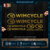 Cutting Stiker Wimcycle Variasi Sepeda Sticker Frame Aksesoris Body Mtb Lipat