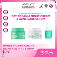 Bundling Animate Intense Acne Solution Day Cream & Night Cream + Serum