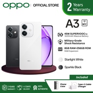 OPPO A3 (8+256GB) | Military-Grade Shock Resistance | Over 4 Years Battery + 45W Flash Charge