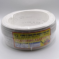 100 Meters Single Wire 1x1.5mm In White, [Copper Wire]