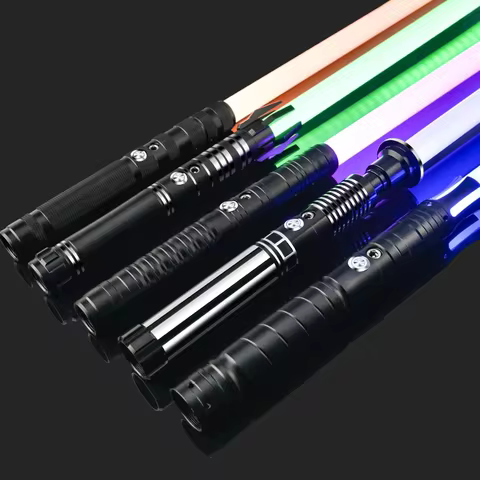 Metal Aluminum Handle LED Lightsaber RGB 16-Color Variable Metal Handle Lightsaber With Hitting Soun