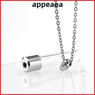 APPEAEA Glass Bottle Necklace, Fillable with Chain Wishing Bottle, DIY Ashes Holder Keepsake Memoria