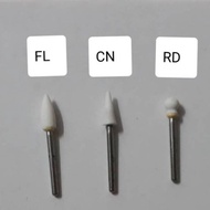 PUTIH Arkansas White Stone Highspeed/ White Polishing Dental Bur/ Alpin Bur