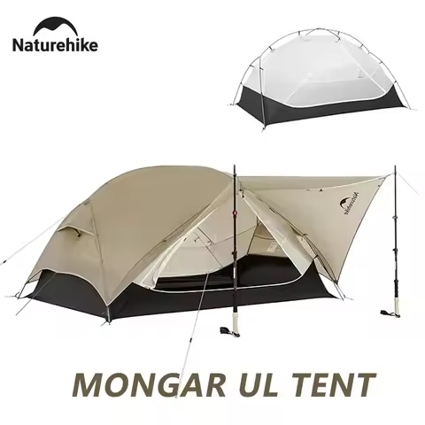 Naturehike Mongar UL Tent 1 2 Person Camping Outdoor Ultralight Tent Travel Backpacking 15D Waterpro