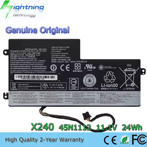 New Genuine Original 45N1108 11.1V 24Wh Laptop Battery for Lenovo ThinkPad T460 X240 X250 X260 T440S