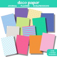 Polka Party Deco Paper | Heavyweight Cardstock | Junk Journal, Planner & Scrapbooking Background