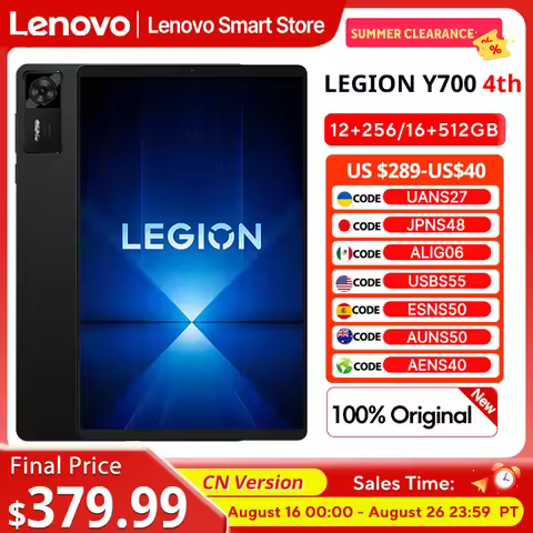 2025 New Lenovo LEGION Y700 4th Gen Gaming Tablet Snapdragon 8 Elite 256GB 512GB 8.8" 3040x1904 165H