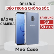 Samsung S9 Plus, Samsung S9, Shockproof Transparent Flexible TPU Case, Phone Case Protects The camera Bezel | Meo Case