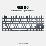 Qwertykeys Neo80 PCB Mount Plate Mount Mechanical Keyboard Custom Plate PC PP POM FR4 ALU Carbon Fib