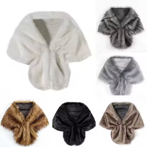 European and American bride fox cloak shawl rabbit hair cos cloak
