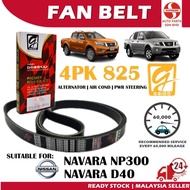 S2U Gaido Fan Belt Nissan Navara NP300 D40 Air Cond Alternator Power Steering Belt 4PK825 Tali Kipas