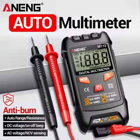 Multimeter 1999 Count Multitester 600V Voltmeter Meter Multímetro Mini Multimeters ANENG M113 Test O