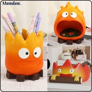 MUNDAN Calcifer Desktop Decoration, Anime Figure High-capacity Entryway Key Storage Tray, Cute Resin