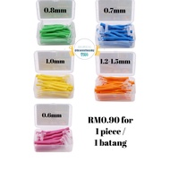 1pc/1batang L Shape Soft Interdental Brush for Braces and Oral Cleaning Hygiene