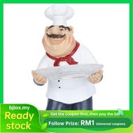 Bjiax Resin Ornaments Chef Statue For Home Shop