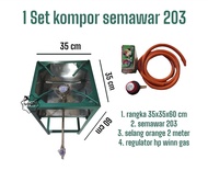 1 set kompor semawar 203 ukuran 60x35x35 cm/kompor semawar 1 set