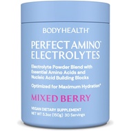 BodyHealth PerfectAmino Electrolytes Powder No Sugar, Keto Sugar Free Fasting Electrolytes Drink Mix