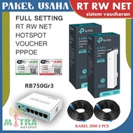 Paket Hotspot RT RW Net Sistem Voucher 100 User Siap Pakai