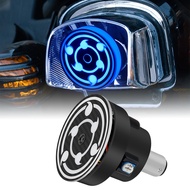 Motorcycle Brake Light Hokage Wheel Eyes Rotating Rainbow Flashing Tail Light Auxiliary Bulb Anime T