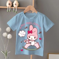 T SHIRT BUDAK PEREMPUAN MELODY cotton kids tshirt children cartoon kid girl cute baju comel pink 美乐蒂