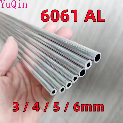 Small diameter 6061 aluminum pipe 3/4/5/6mm OD 6061 aluminum tube Small diameter AL capillary pipe 5