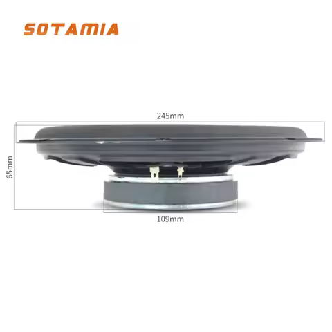 SOTAMIA 1PCS 10 Inch Ultra Thin Subwoofer 4 Ohm 100 Watt Inner Speaker Aluminum Alloy Diaphragm Subw