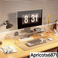 Ready Stock Acrylic Display Computer Heightening Rack Desktop Desktop Shelf Home Office Heightening 