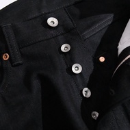 少量 IRON HEART 888S-142BB 鐵心14oz黑色日本邊芯赤耳牛仔褲