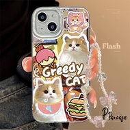 Cute Cat Burger Ice Cream Bracelet Box Compatible With IPhone XR 11 15 13 7Plus 12 14 Pro Max 6 15 1