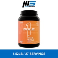 Rule 1 Clear Whey Protein Isolate (1.52lbs - 27 Servings) - R1, Muscle Recovery, Whey Hydrolysate