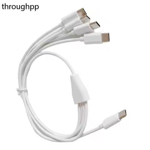 1 PC Multi 4 In 1 Charging Cable Type C To 4 Type C Wire USB C Splitter Cable for Cellphones