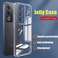 For OPPO A3 Pro 5G CPH2665 Camera Protection Soft Transparent Silicone Cover Yellowing-Resistant Cry