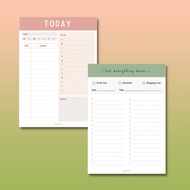 2026/2027 PLANNER NOTEPAD DOUBLE BUNDLE - DAILY TODAY PLANNER TO DO LIST