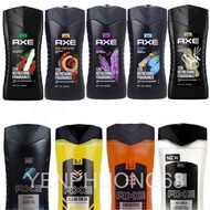 AXE BODY FACE HAIR WASH 3in1 shower gel, shampoo and FACE WASH USA for men 400ml