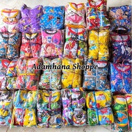 Borong/Wholesale Pyjamas Kids Baby Dewasa 1 dozen (12 pasang) PRE-ORDER