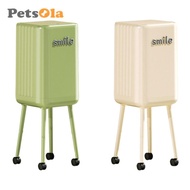 [PETSOLA] Trash Can with Wheels, Trash Can, Multi-Purpose Household Trash Can, Tall Trash Can, Kitch