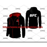 Ufc zipper hoodie jacket - ultimate championship reebox