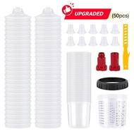 Cawan Campur Cat Spray Gun yang Diperbaharui H/O Quick Cup Spray Gun Tank 20.3oz/600ML Cawan Cat Pak