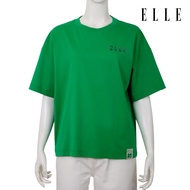 ELLE เสื้อยืด ผ้า COTTON แขนสั้น ทรง CROP ลายกราฟฟิค ELLE LIMITED EDITION COL ELLE 80 YEARS รุ่น W3K