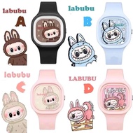 [DS] - A02 LABUBU Children's Watch rubber Strap Square Quartz Boys Fashion Gift [DS] -